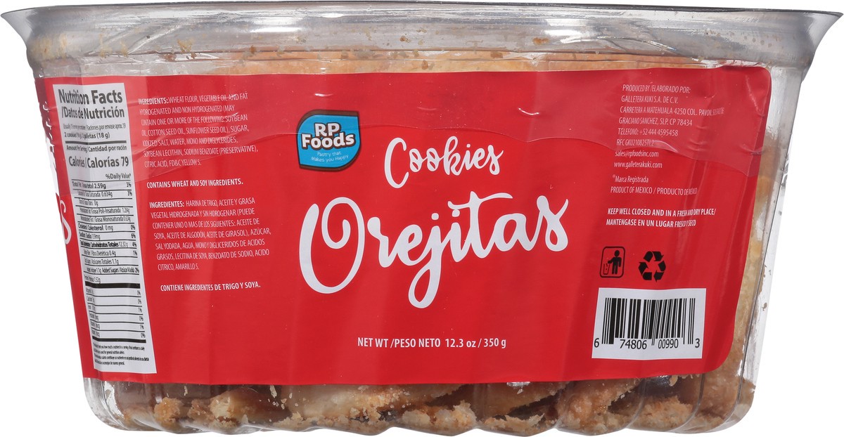 slide 9 of 9, RP Foods Palmiers Cookies 12.3 oz, 12.3 oz