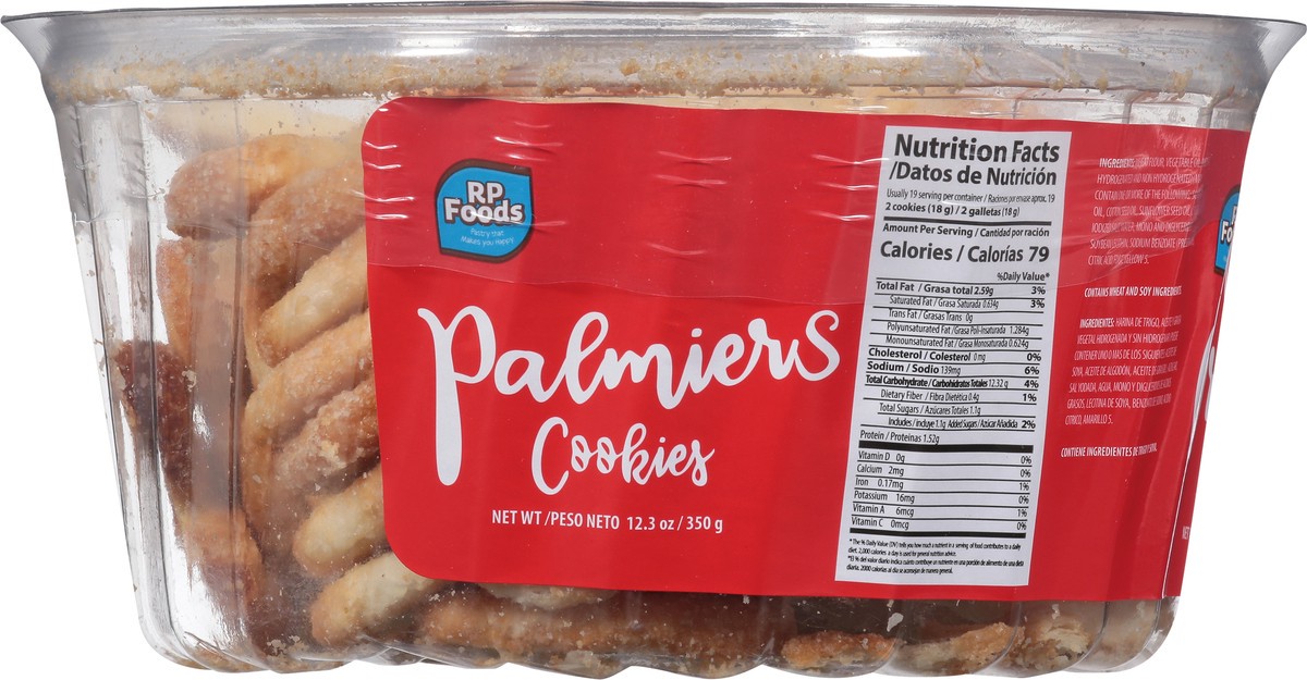 slide 5 of 9, RP Foods Palmiers Cookies 12.3 oz, 12.3 oz