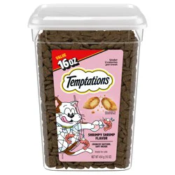 Temptations Shrimpy Shrimp Flavor Cat Treats Value Size 16 oz