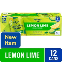Kroger® Caffeine Free Lemon Lime Sparkling Water