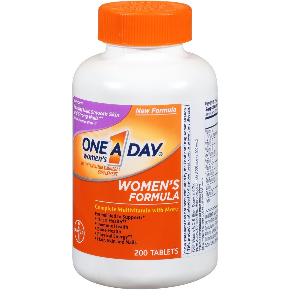 slide 2 of 4, One A Day Women's Multivitamin & Multimineral Tablets - 200ct, 200 ct