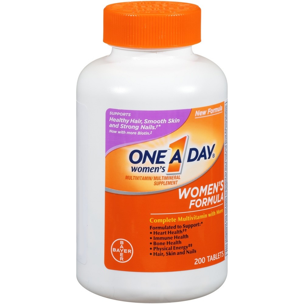 slide 4 of 4, One A Day Women's Multivitamin & Multimineral Tablets - 200ct, 200 ct