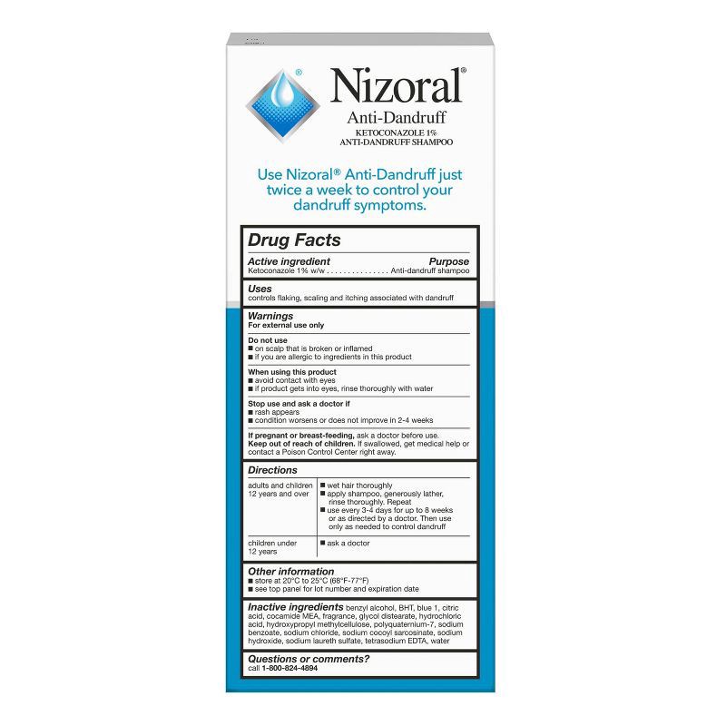 slide 2 of 9, Nizoral Anti Dandruff Shampoo with 1% Ketoconazole, Clean Fresh Scent - 7 fl oz, 7 fl oz