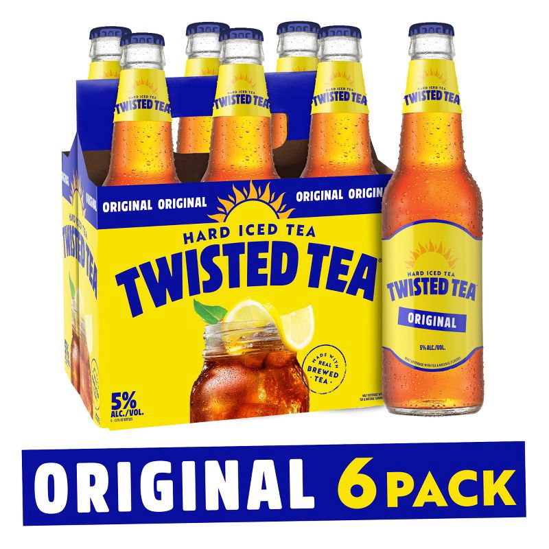 slide 9 of 10, Twisted Tea Original Hard Iced Tea - 6pk/12 fl oz Bottles, 6 ct; 12 fl oz