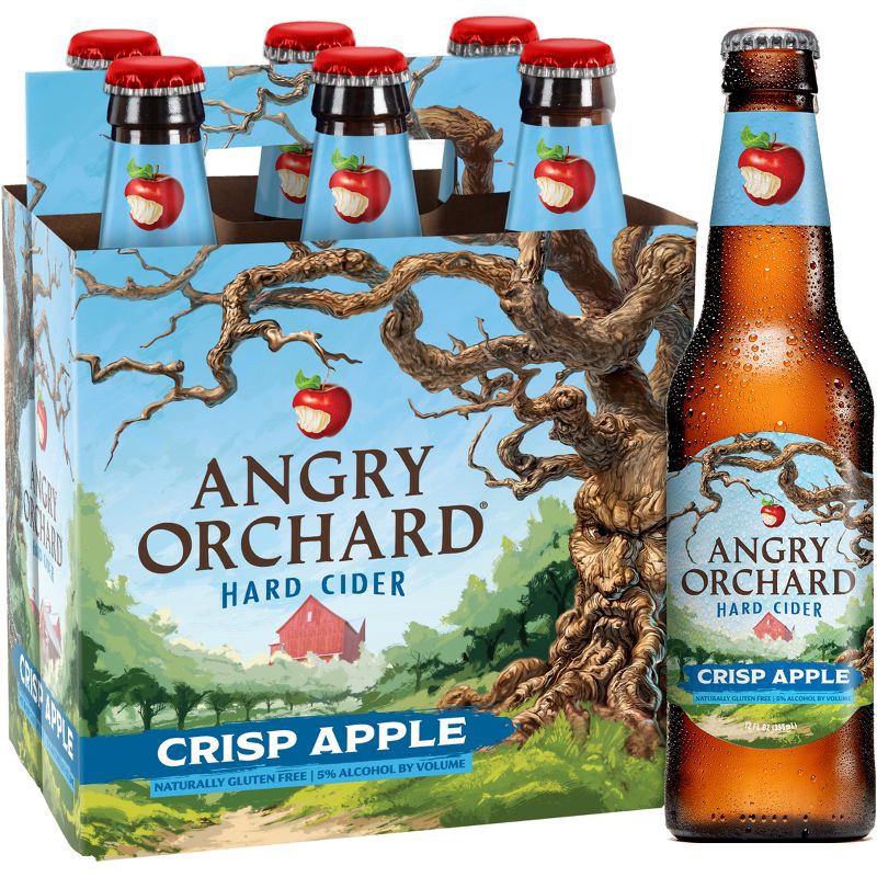 Angry Orchard Crisp Apple Hard Cider 6pk/12 fl oz Bottles 6 ct; 12 fl