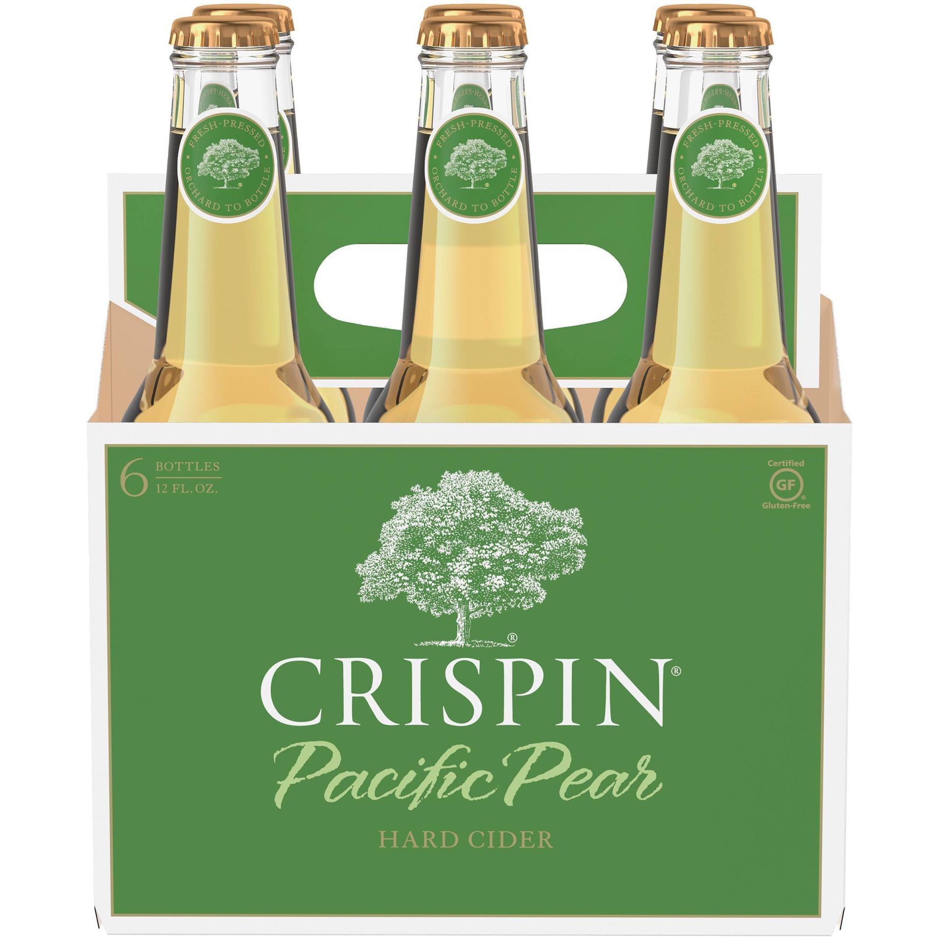 slide 1 of 3, Crispin Pacific Pear Hard Cider, 6 ct, 12 fl oz