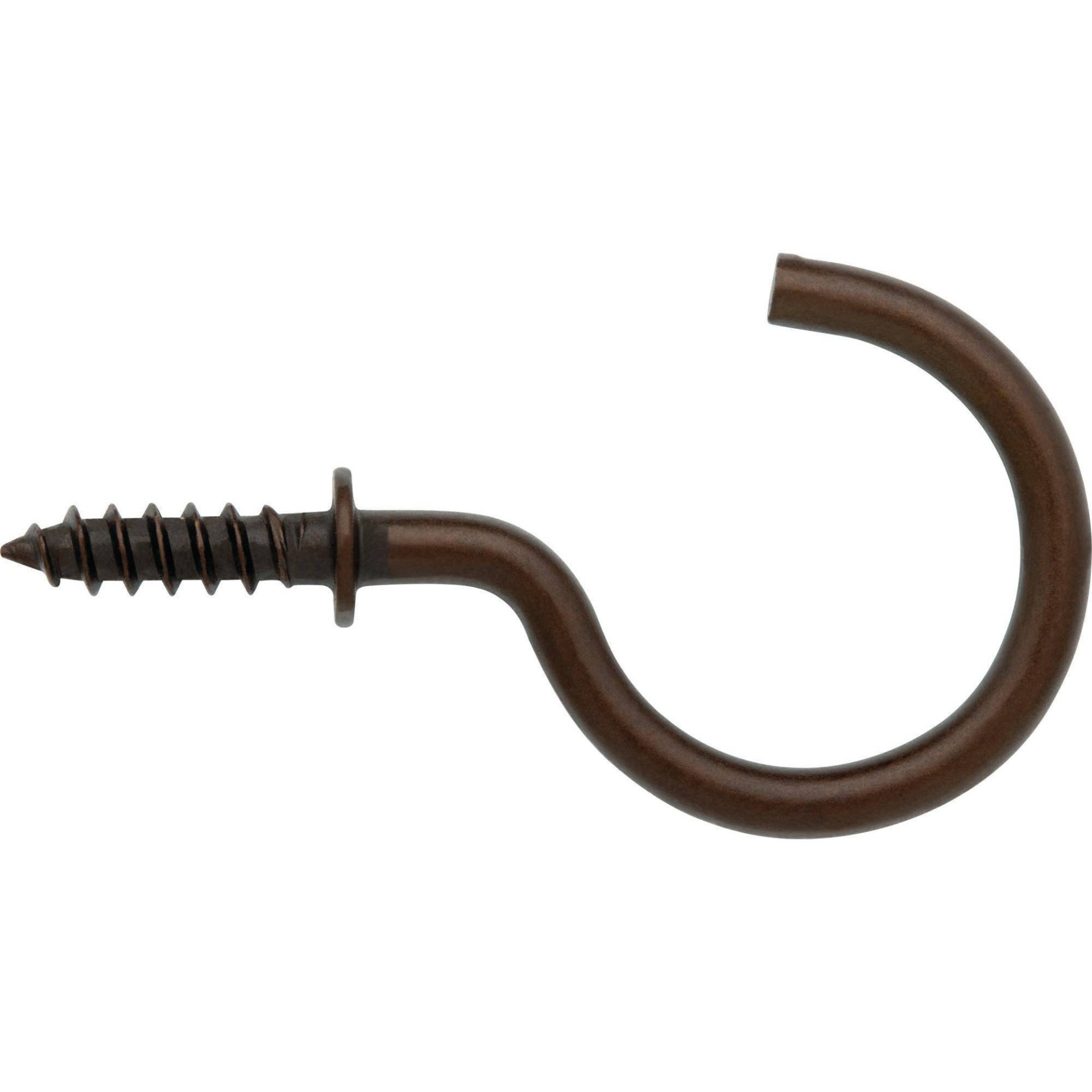 slide 1 of 3, Liberty Arrow 18pk 1-1/4" Steel Cup Hook in Oil Rubbed Bronze, 18 ct