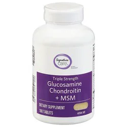 Signature Select/care Glucosamine Chondroitin Msm Dietary Supplement Coated Caplets - 180 Count
