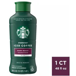 Starbucks Discoveries Starbucks Unsweetened Dark Roast Iced Coffee - 48 fl oz
