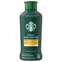 Starbucks Discoveries Starbucks Unsweetened Blonde Roast Iced Coffee - 48 fl oz