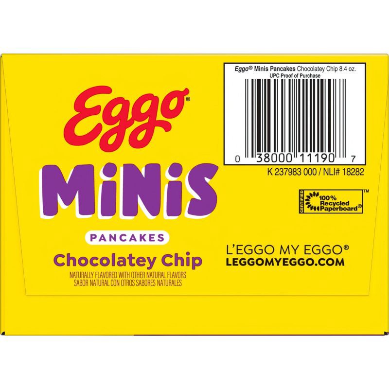 slide 10 of 11, Eggo Minis Frozen Pancake Bites Chocolatey Chip - 8.4oz/5ct, 8.4 oz, 5 ct