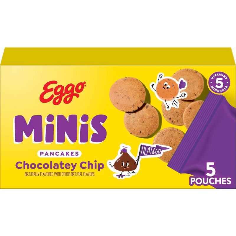slide 1 of 11, Eggo Minis Frozen Pancake Bites Chocolatey Chip - 8.4oz/5ct, 8.4 oz, 5 ct