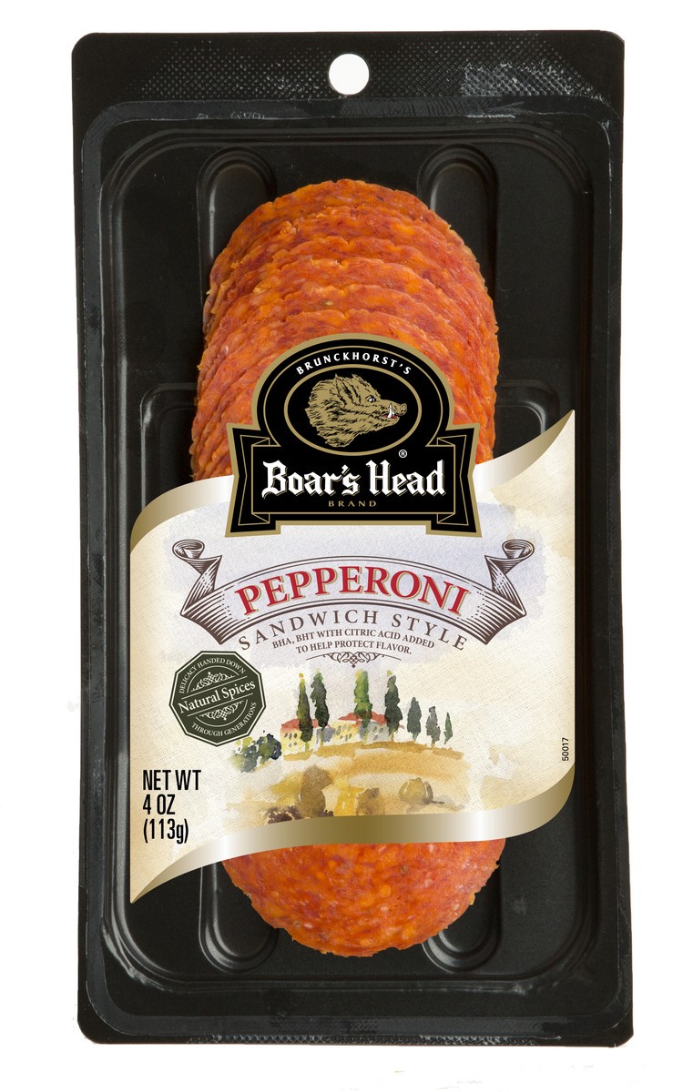 slide 1 of 9, Boar's Head Pepperoni, 4 oz
