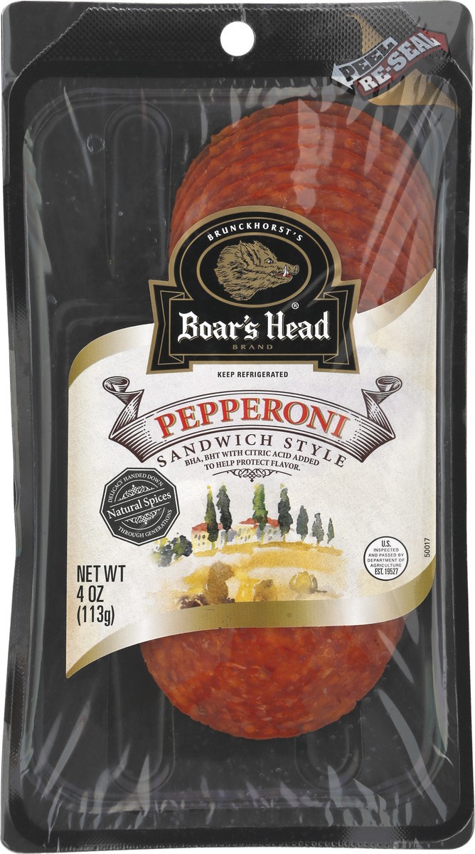 slide 4 of 9, Boar's Head Pepperoni, 4 oz