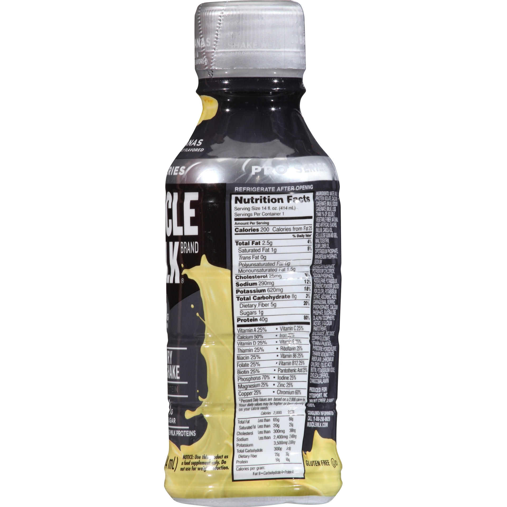 slide 6 of 6, Muscle Milk RTD Muscle Milk Pro Banana Bottle, 14 fl oz