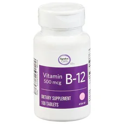 Signature Select/care Vitamin B12 500mcg Dietary Supplement Tablet - 100 Count
