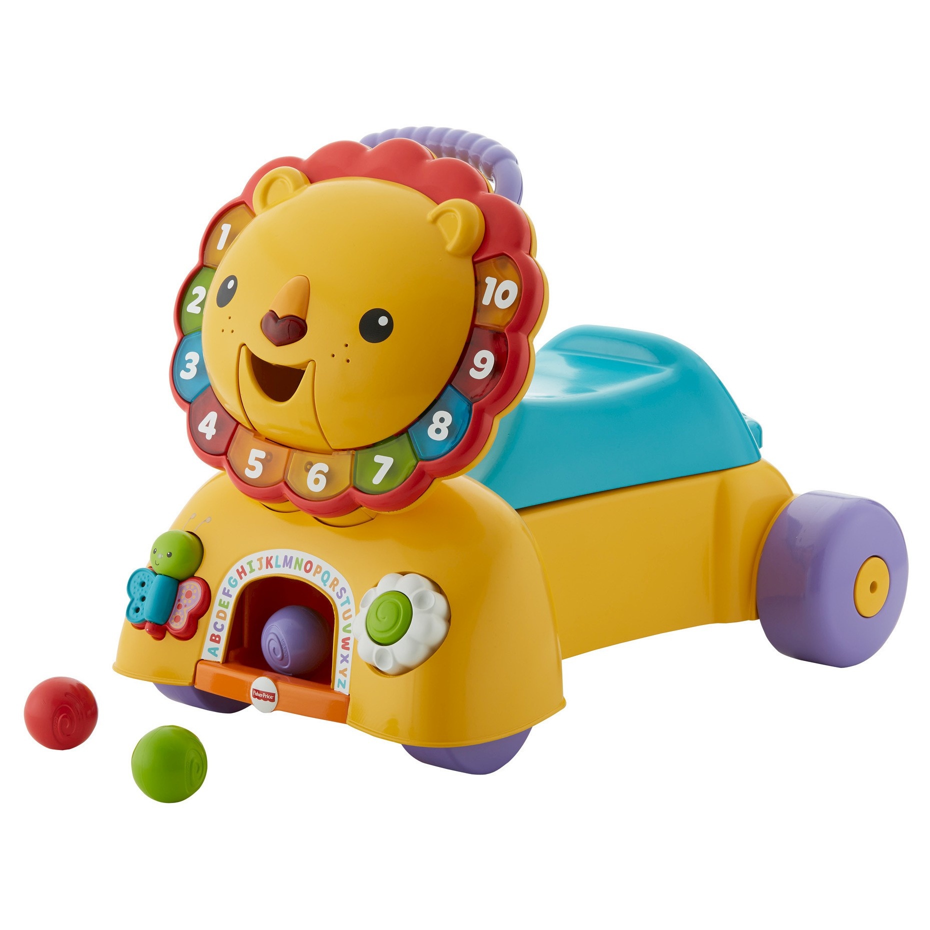 slide 1 of 12, Fisher-Price 3-in-1 Sit, Stride & Ride Lion, 1 ct