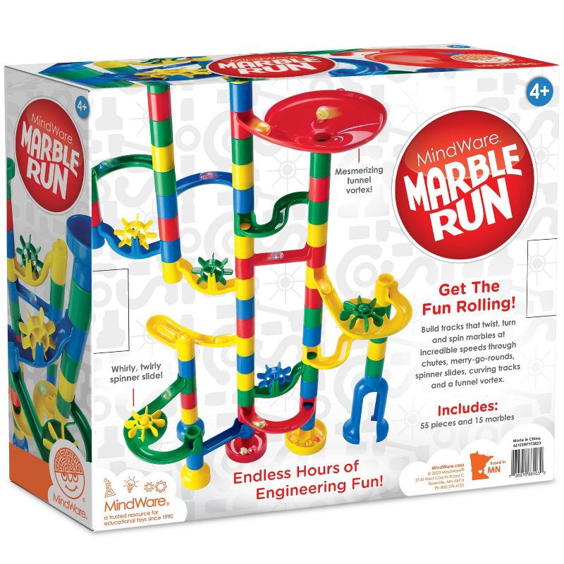 slide 3 of 3, MindWare Marble Run: 70-Piece Ball Run Building Set, Creative Thinking Toy, 1 ct