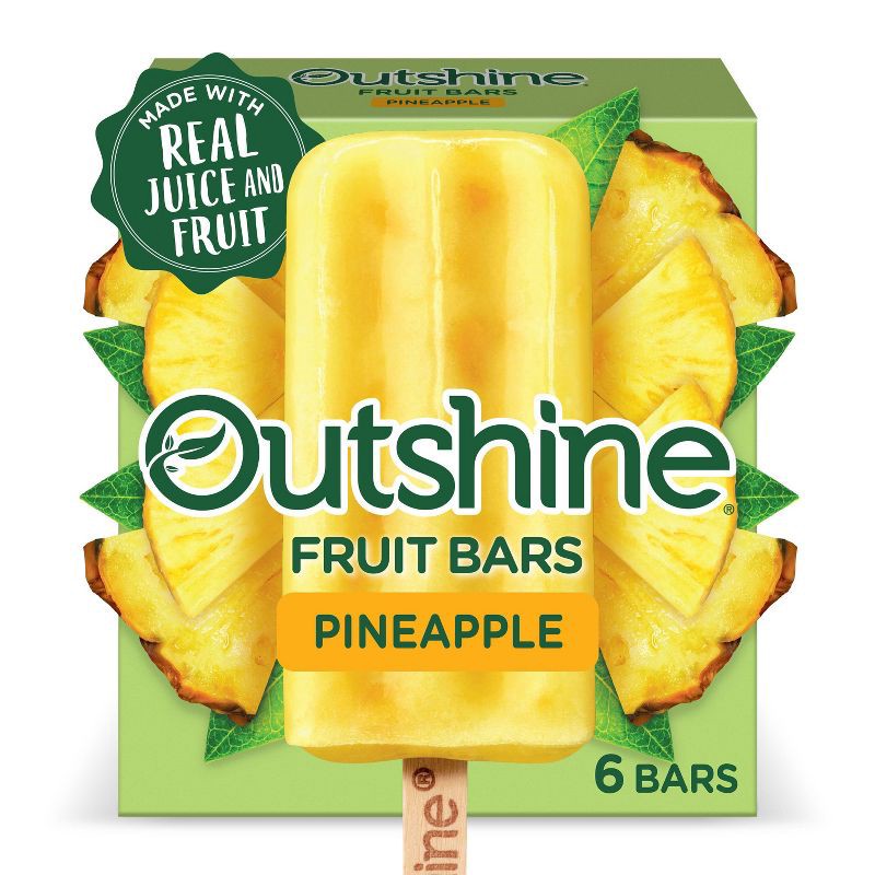 slide 1 of 14, Outshine Pineapple Frozen Fruit Bar - 6ct, 6 ct