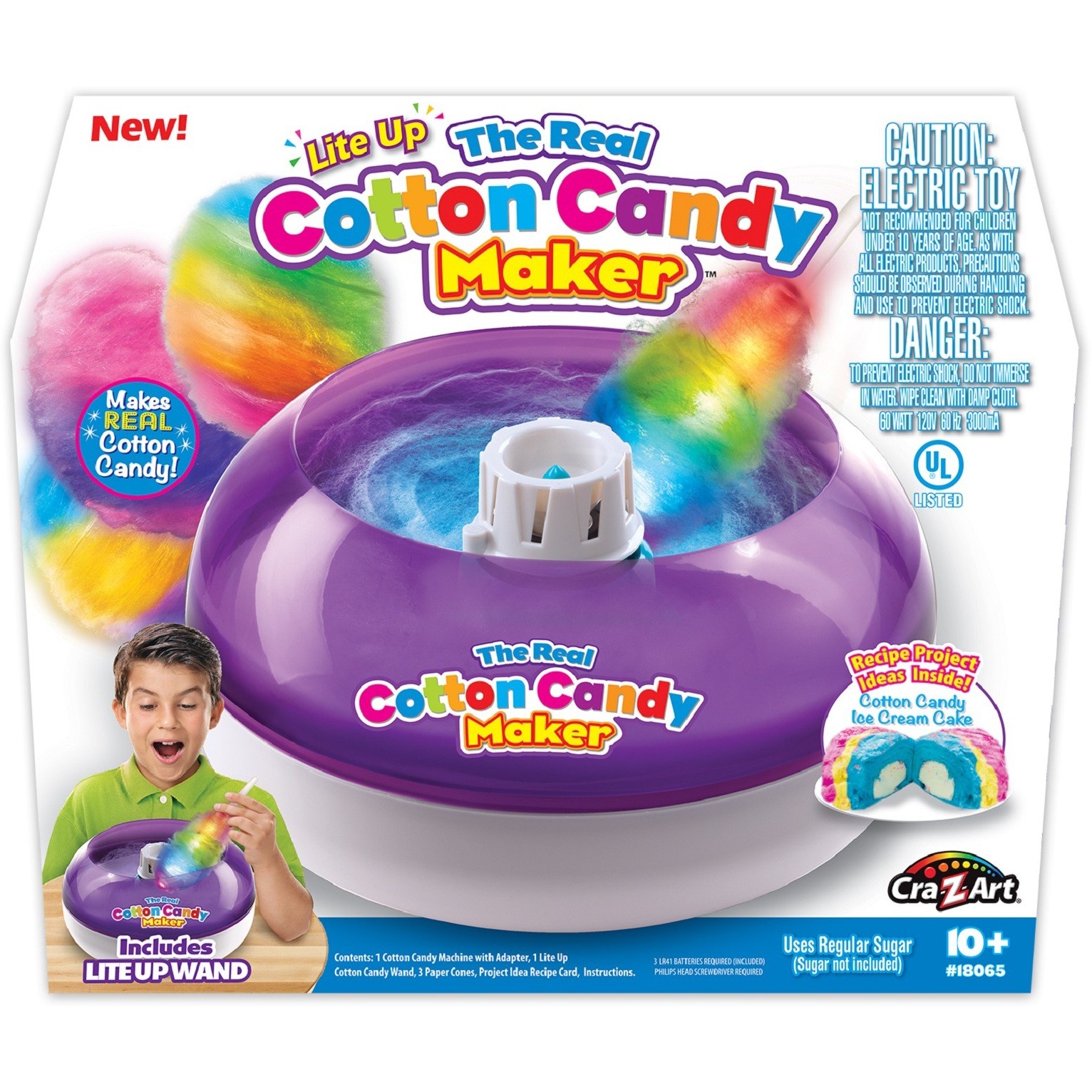 slide 1 of 5, Cra-Z-Art Cotton Candy Maker with Lite Wand, 1 ct