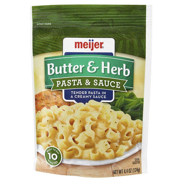 slide 1 of 1, Meijer Pasta and Butter Sauce, 4.5 oz