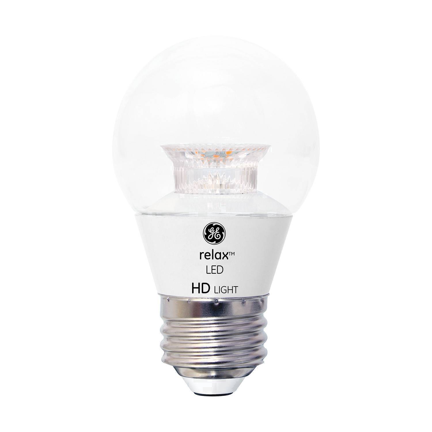 slide 26 of 30, GE 4-Watt Relax HD Clear Soft White A15 Light Bulbs, 2-Pack, 1 ct
