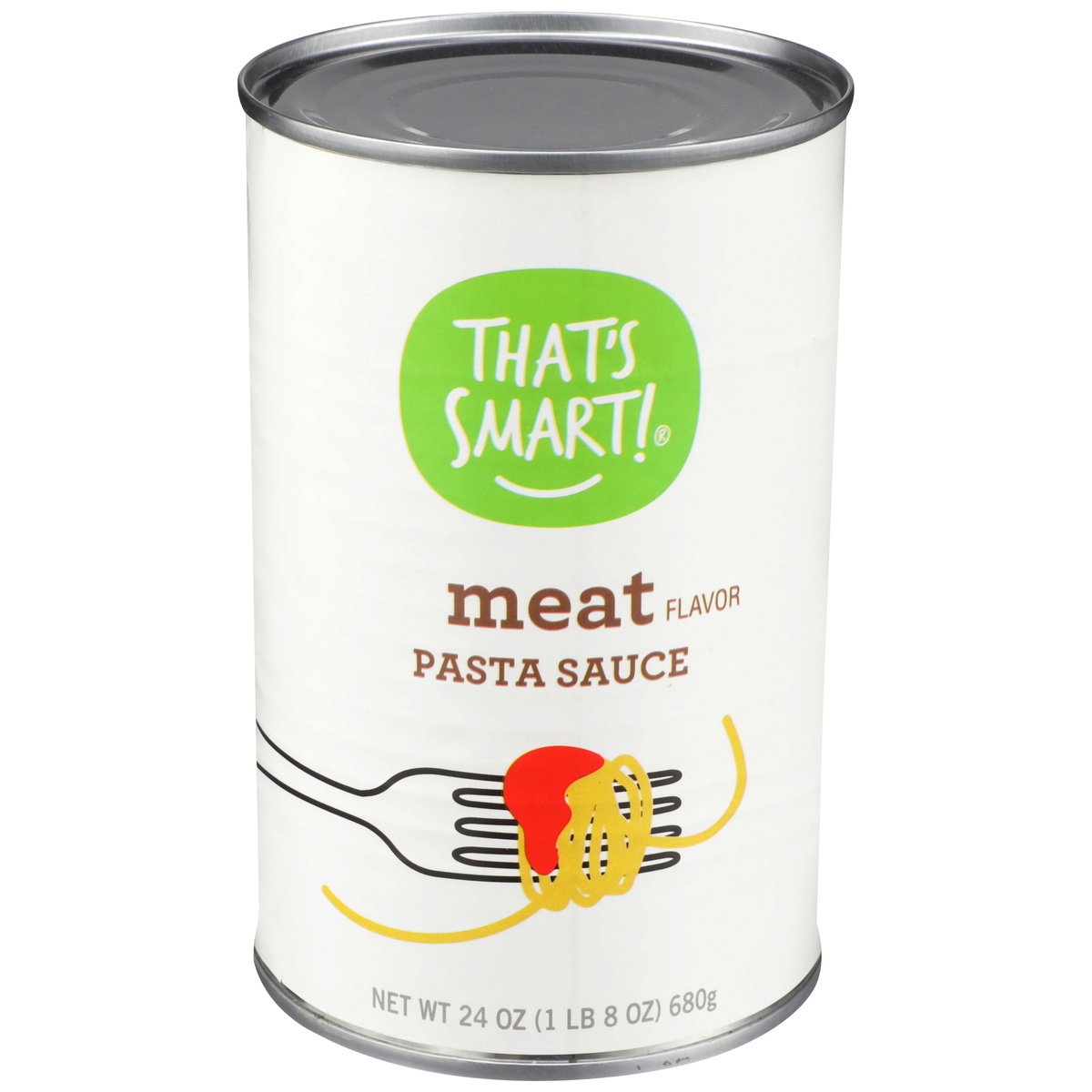 slide 1 of 1, That'S Smart Pasta Sauce Meat Canned, 24 oz