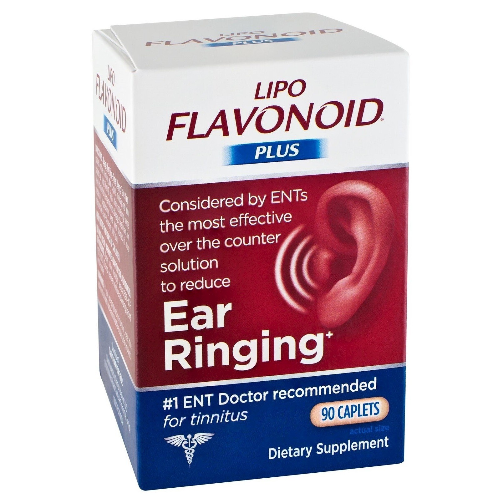 slide 1 of 4, Lipo-Flavonoid Plus Inner Ear Health Caplets -90ct, 90 ct