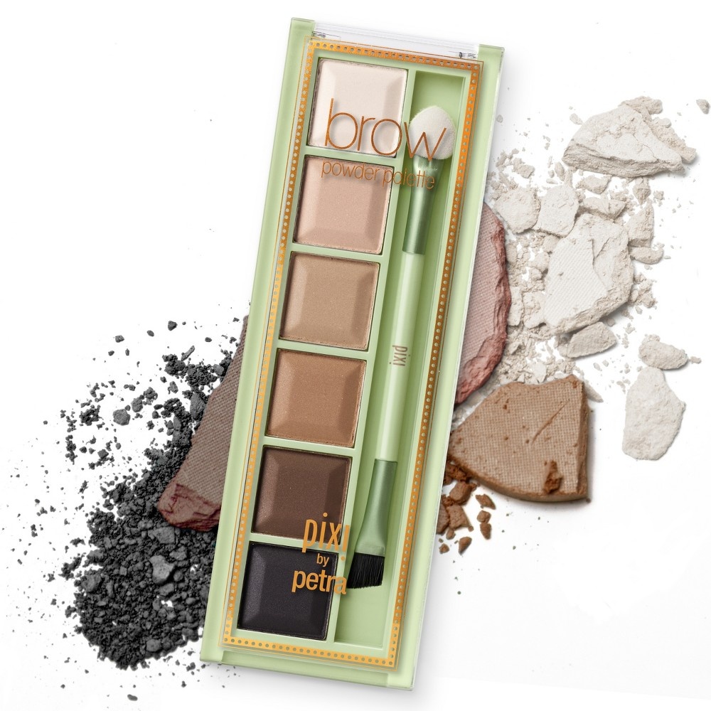 slide 2 of 3, Pixi by Petra Brow Powder Palette Shades of Brows, 0.2 oz