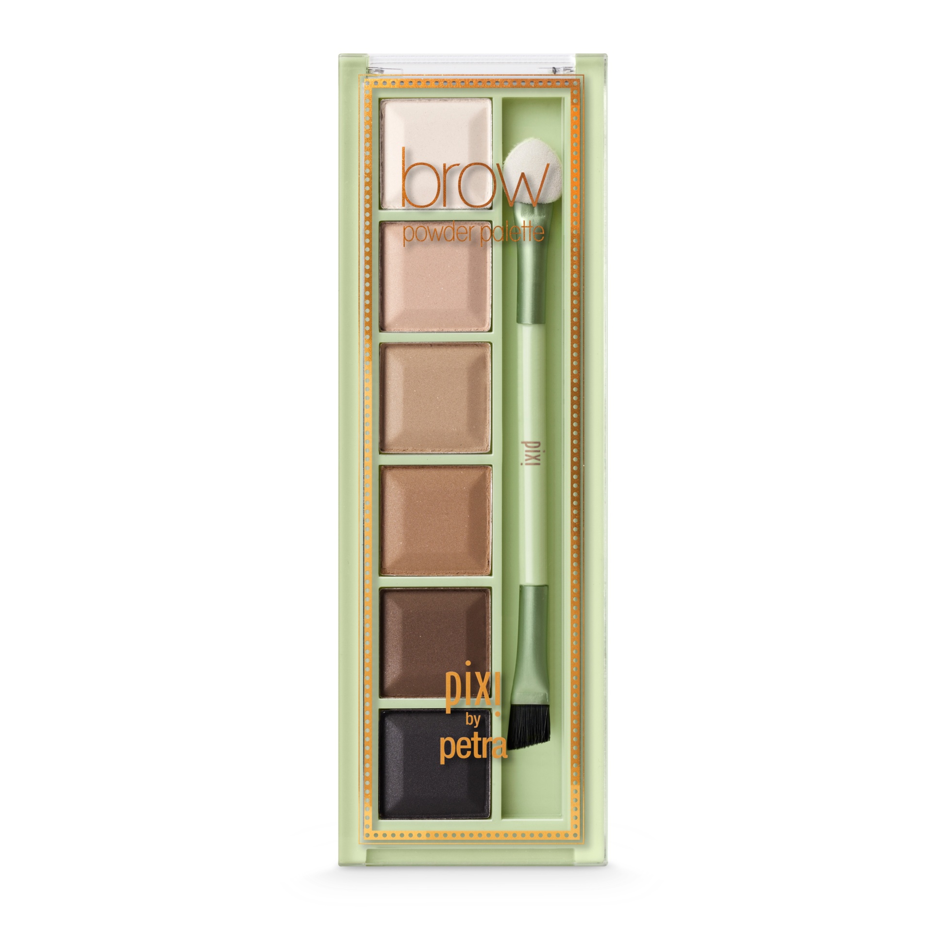 slide 1 of 3, Pixi by Petra Brow Powder Palette Shades of Brows, 0.2 oz