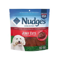 Blue Buffalo Nudges Jerky Cuts Natural Dog Treats with Beef - 16oz