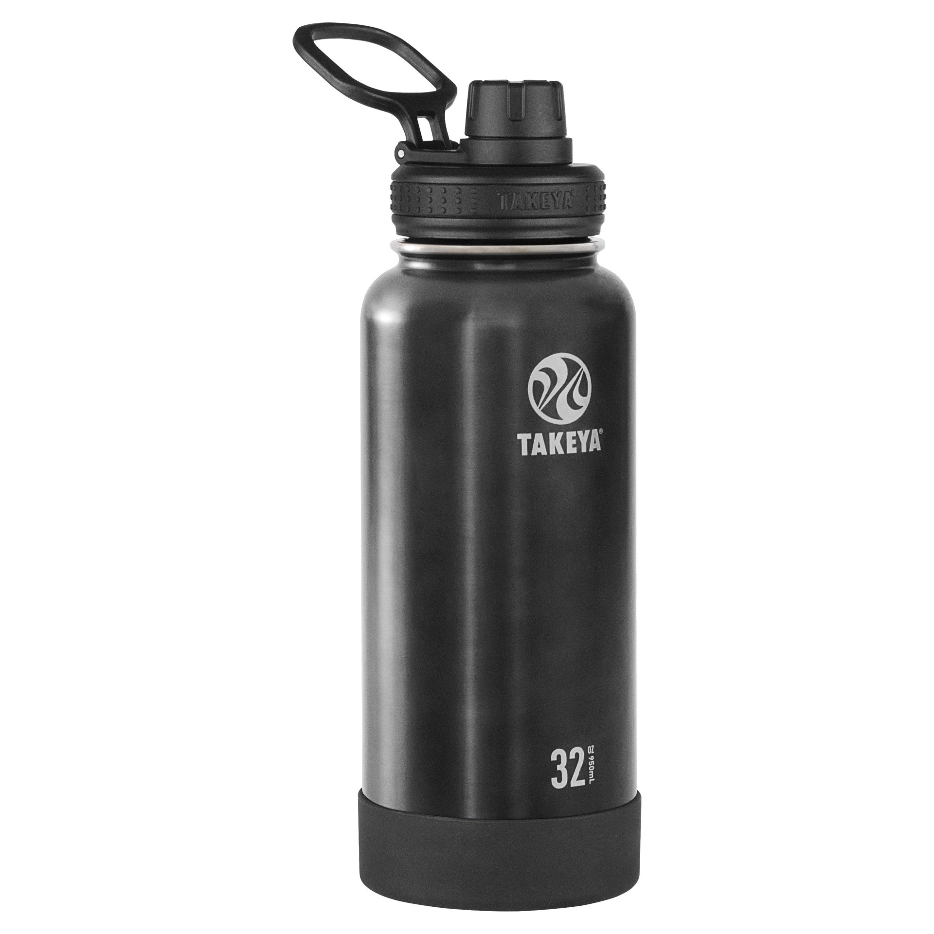 slide 1 of 5, Takeya 32oz Actives Insulated Stainless Steel Water Bottle with Spout Lid - Slate, 1 ct