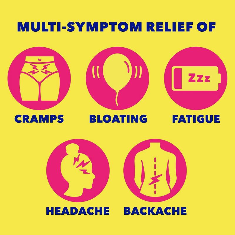 slide 4 of 6, Midol Menstrual Symptom Relief Tablets - Acetaminophen - 40ct, 40 ct