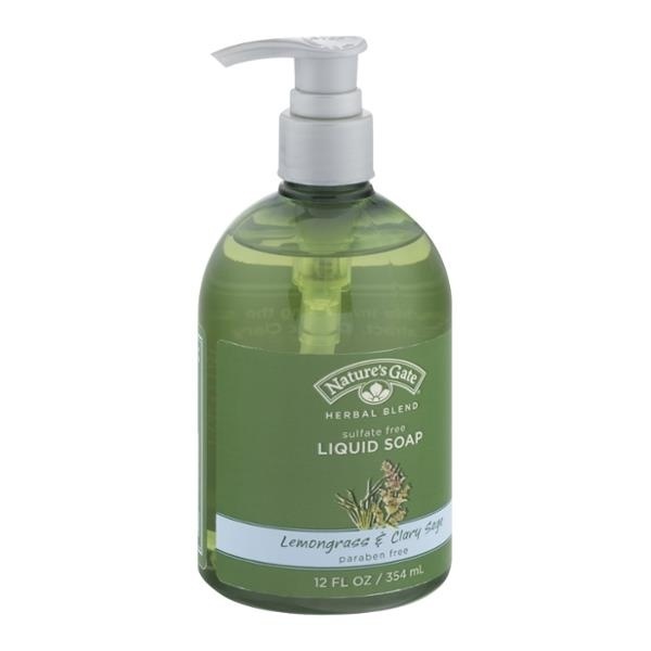 slide 1 of 1, Nature's Gate Herbal Blend Liquid Soap, Lemongrass & Clary Sage, 12 fl oz