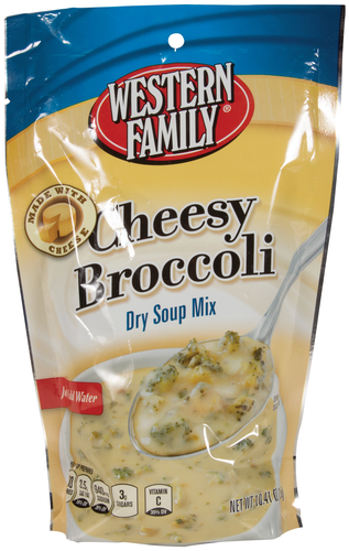 slide 1 of 1, Western Family Soup Mix Chsy Broccoli Pouc, 10.41 oz