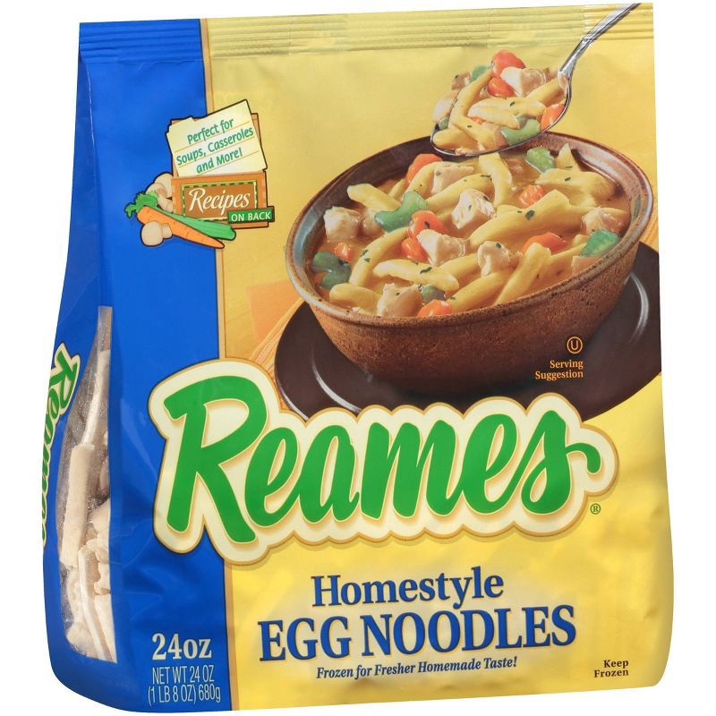 slide 1 of 3, Reames Homestyle Frozen Egg Noodles - 24oz, 24 oz