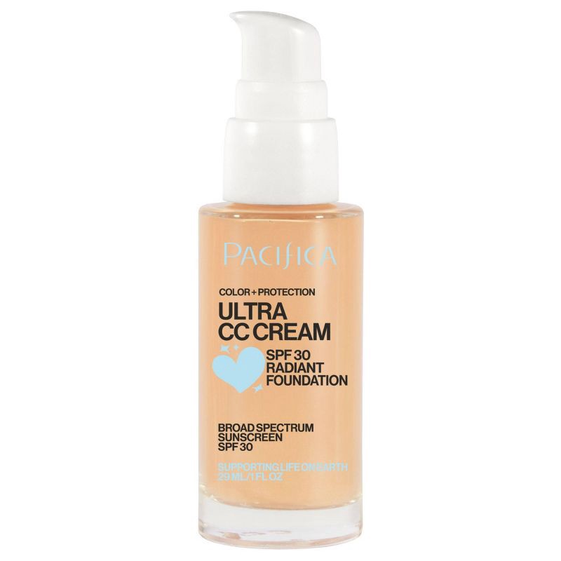 slide 1 of 9, Pacifica Ultra CC Cream Radiant Foundation - Natural/Medium - 1 fl oz, 1 fl oz