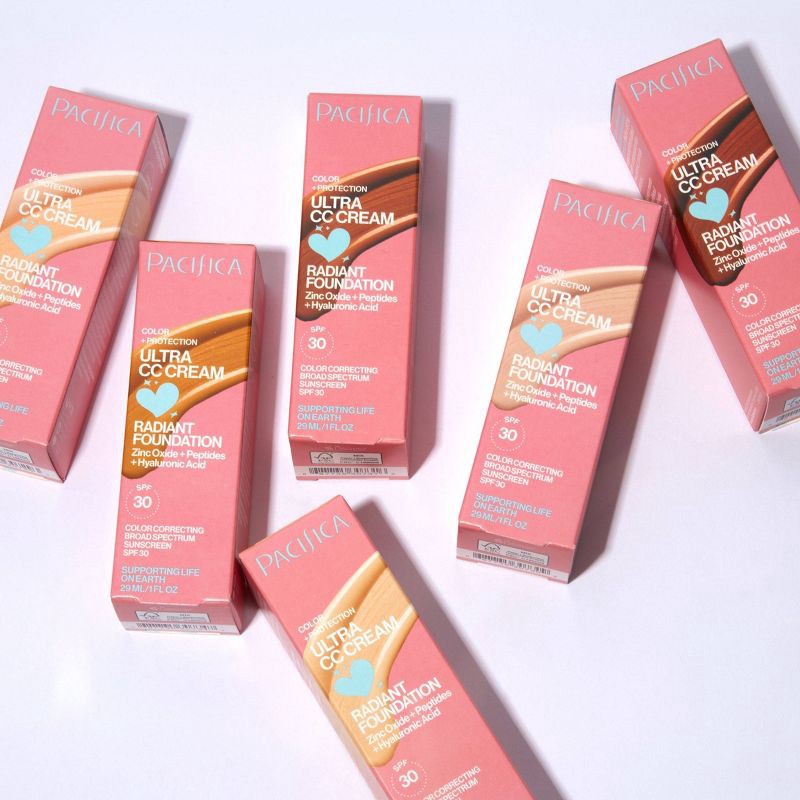 slide 7 of 9, Pacifica Ultra CC Cream Radiant Foundation - Natural/Medium - 1 fl oz, 1 fl oz
