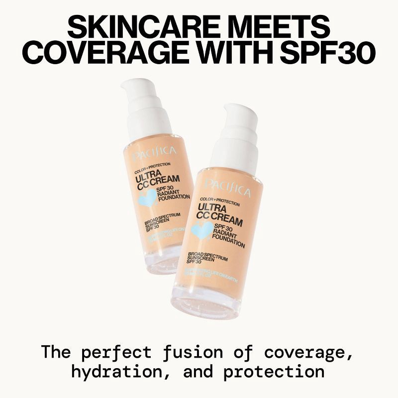 slide 8 of 9, Pacifica Ultra CC Cream Radiant Foundation - Natural/Medium - 1 fl oz, 1 fl oz