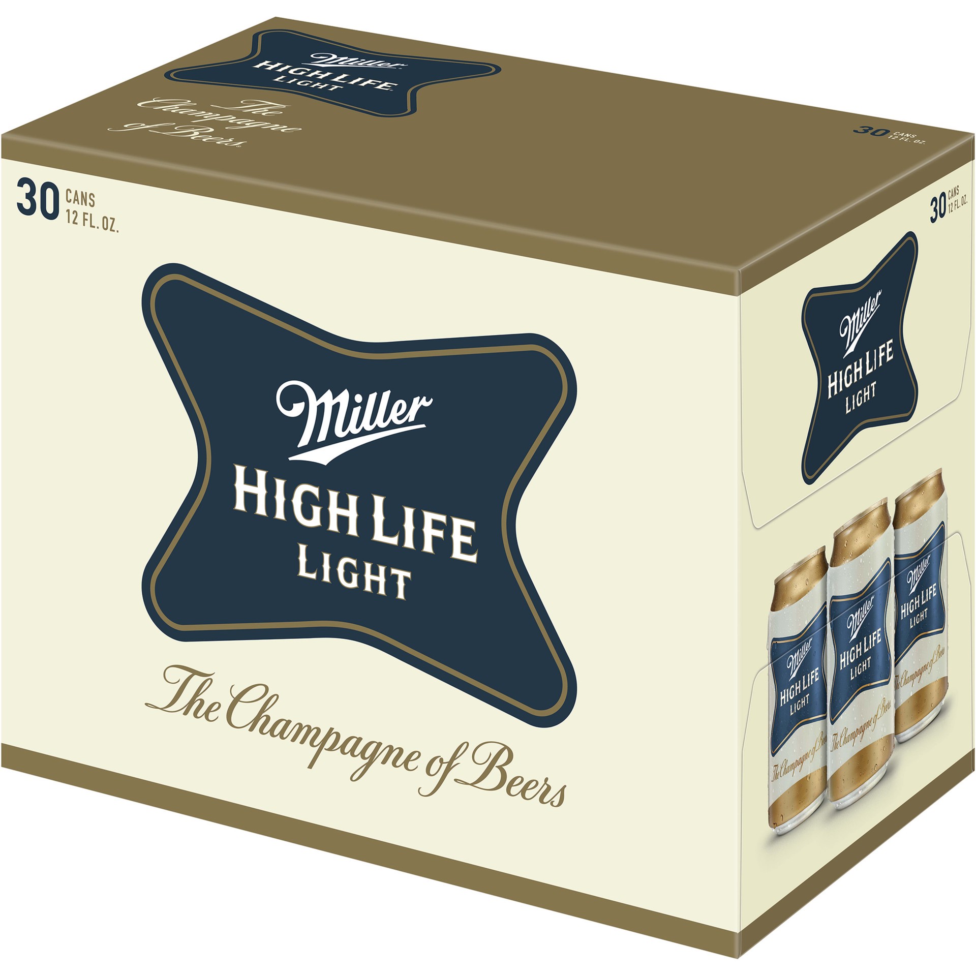 slide 2 of 5, MILLER 4.1% ABV Lager, 30 ct; 12 oz