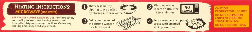 slide 2 of 6, Authentic Asia Steamed Shrimp Wonton Dim Sum Tray 8.25 oz Box, 8.25 oz