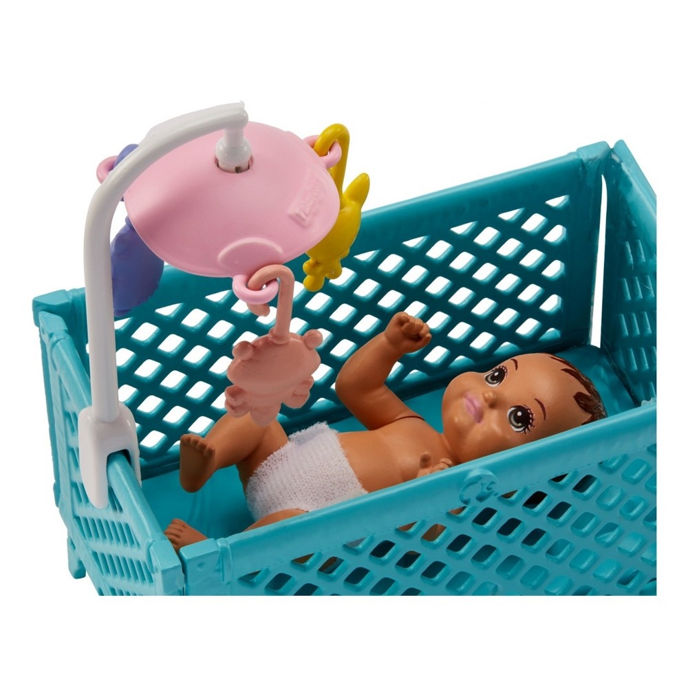 slide 4 of 8, Barbie Skipper Babysitters Inc. Doll And Feeding Playset - Brunette, 1 ct