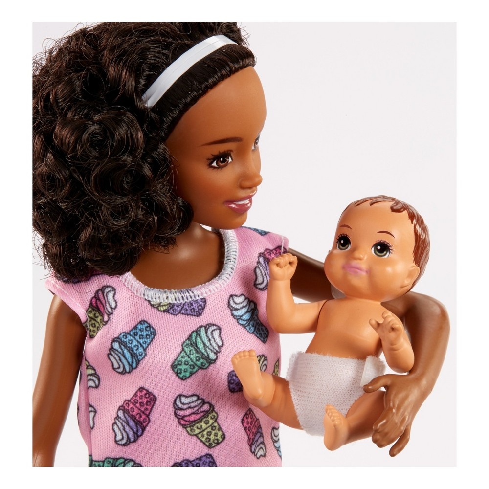 slide 7 of 8, Barbie Skipper Babysitters Inc. Doll And Feeding Playset - Brunette, 1 ct