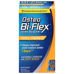 Osteo Bi-Flex Dietary Supplement Joint Shield Triple Strength Coated Tablets - 120 Count