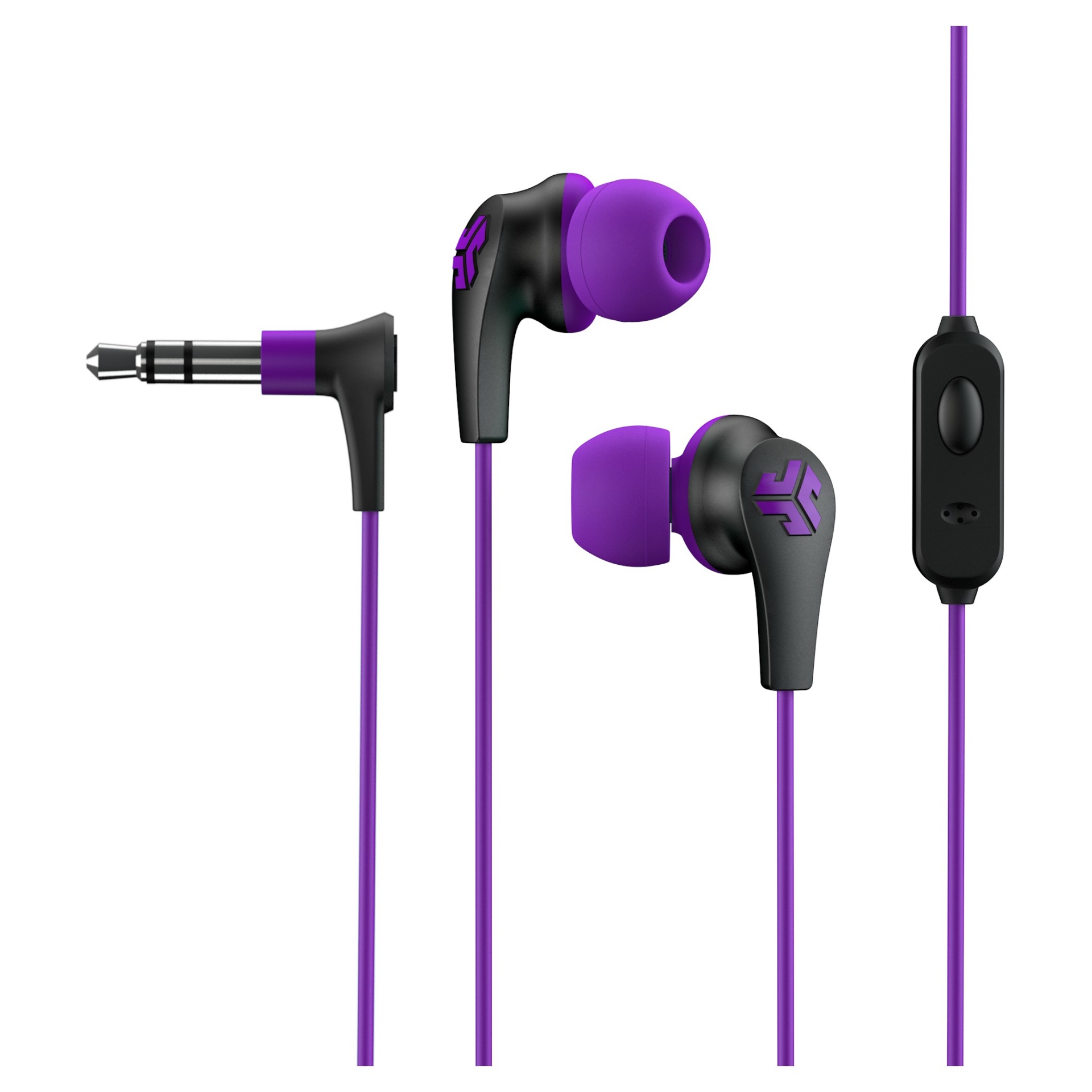 slide 1 of 3, JLab Wired JBuds Pro with Universal Mic - Purple Orchid, 1 ct