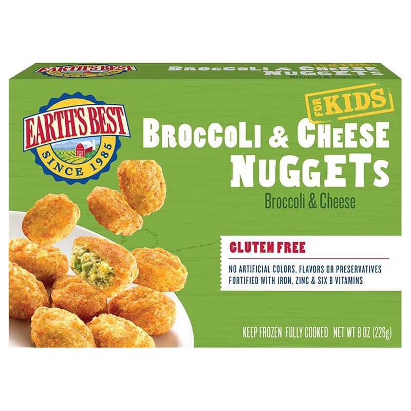 slide 1 of 6, Earth's Best Frozen Gluten Free Broccoli and Cheese Nuggets - 8oz, 8 oz