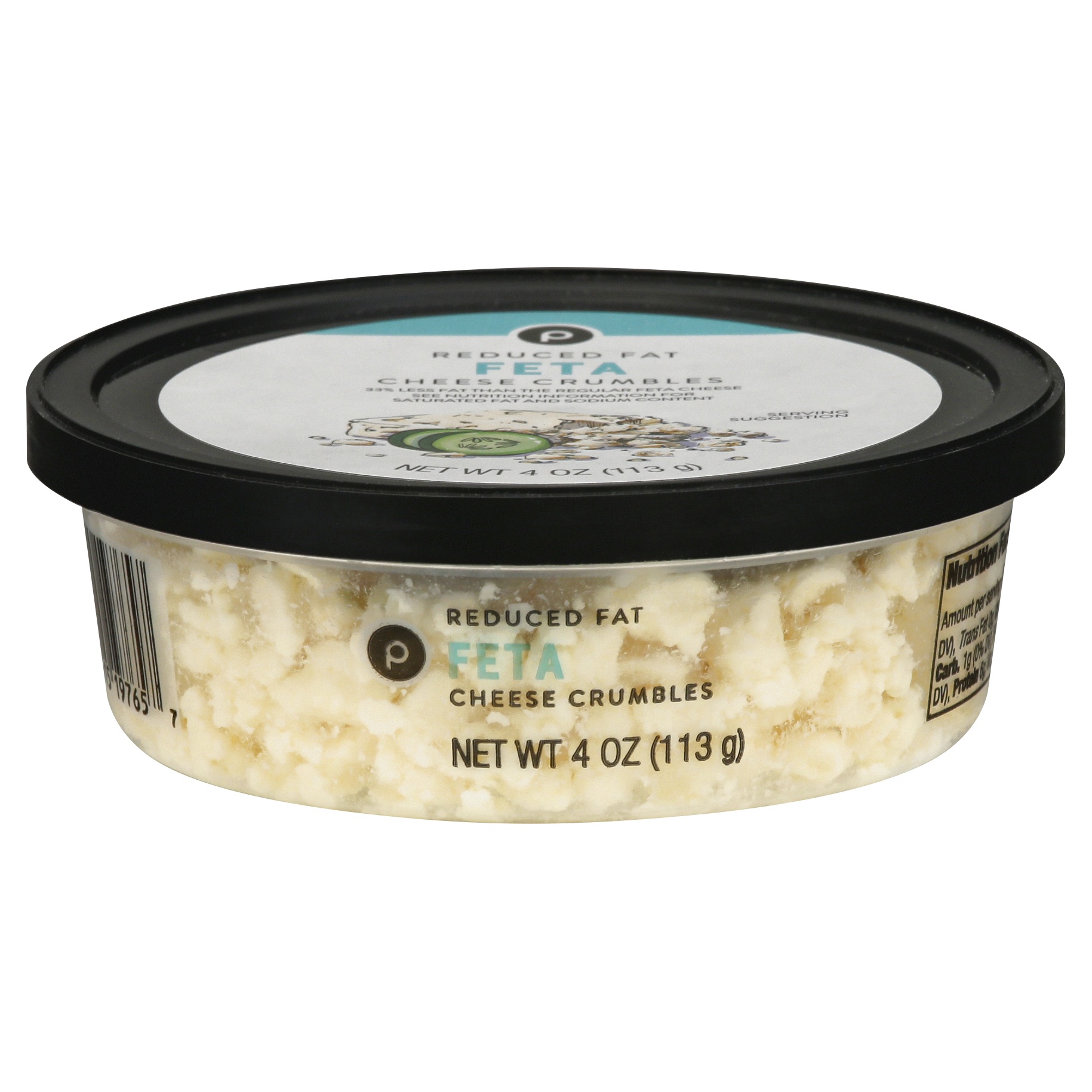 slide 1 of 1, Publix Reduced Fat Feta Cheese Crumbles, 4 oz