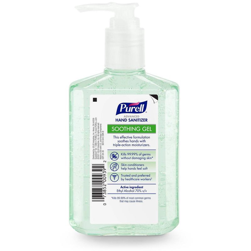 slide 2 of 4, Purell Advanced Hand Sanitizer Soothing Gel with Aloe and Vitamin E - 8 fl oz, 8 fl oz