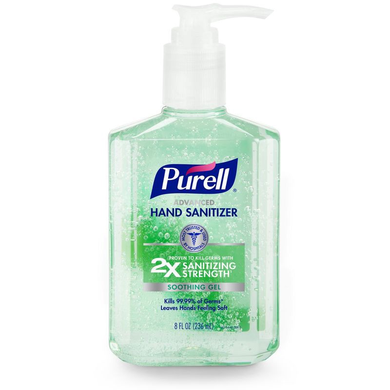 slide 1 of 7, Purell Advanced Hand Sanitizer Soothing Gel with Aloe and Vitamin E - 8 fl oz, 8 fl oz