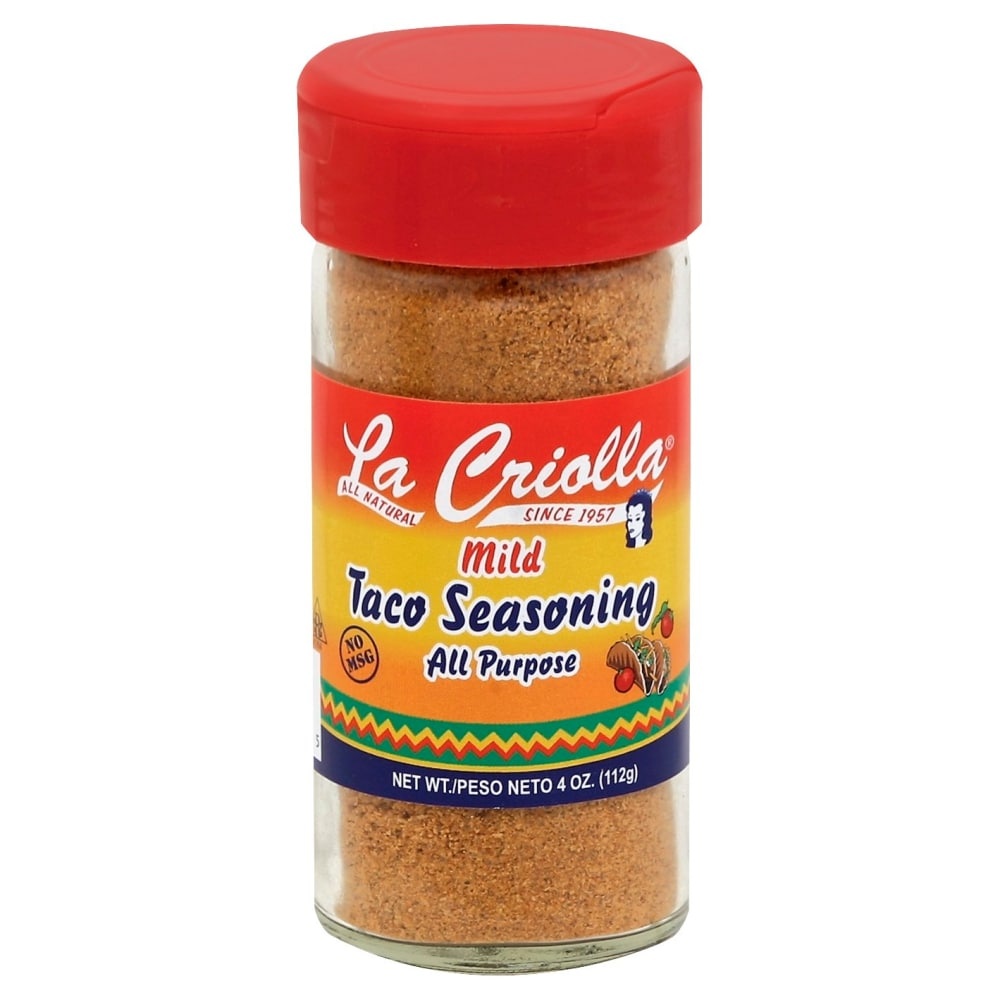 slide 1 of 1, La Criolla Mild Taco Seasoning, 4 oz